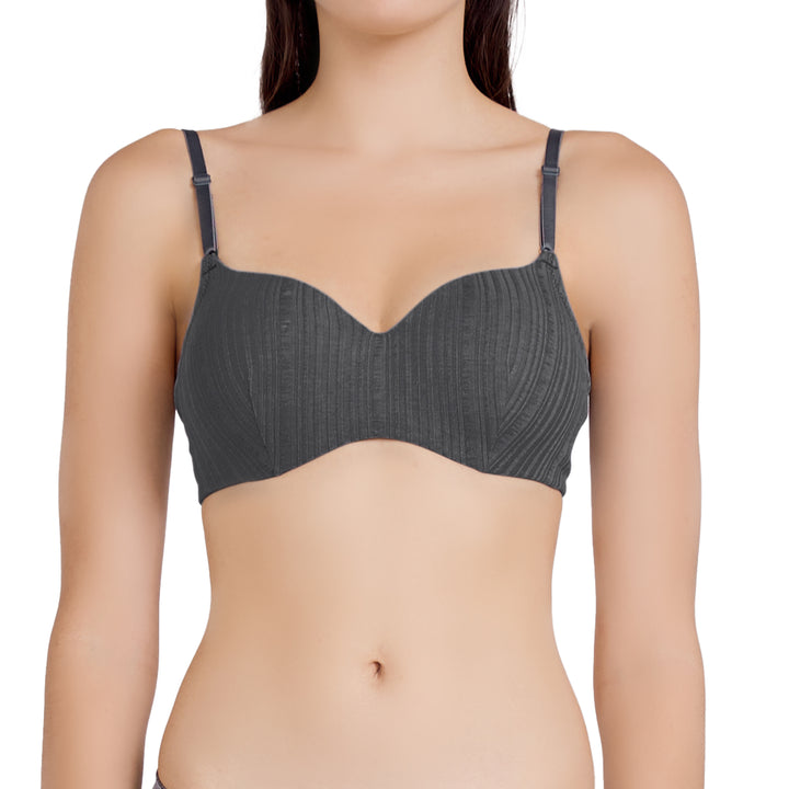 Wacoal Mood Wireless Bra ชุดชั้นในวัยรุ่น บราไร้โครง ไม่เสริมฟองน้ำ รุ่น MM1F18 