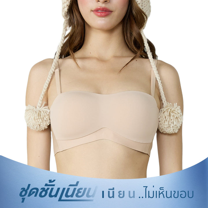 Wacoal ชุดชั้นเนียน บราไร้โครง Smartsize ไร้ตะเข็บ รุ่น MM1X83 Wacoal