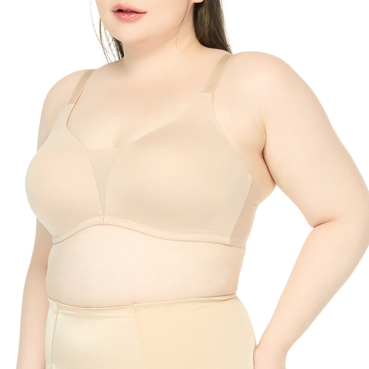 Wacoal Curve Diva Wireless Bra บราไร้โครงเก็บกระชับ สาวพลัสไซซ์ รุ่น WQ1539 