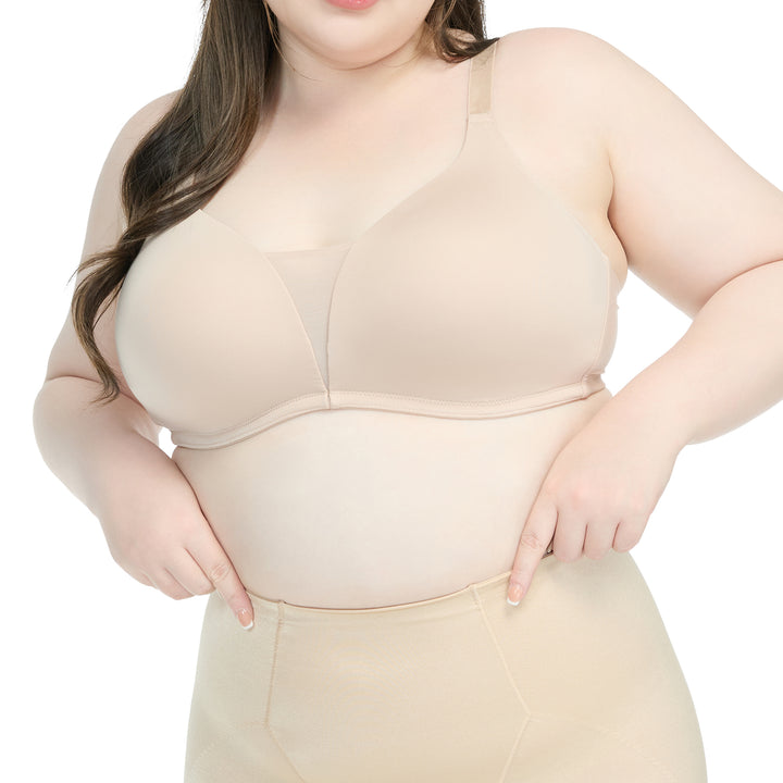 Wacoal Curve Diva Wireless Bra บราไร้โครงเก็บกระชับ สาวพลัสไซซ์ รุ่น WQ1539 