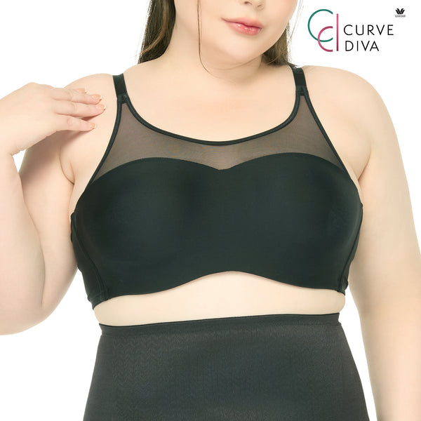 Wacoal Curve Diva Underwire Bra บรามีโครง เก็บกระชับ สาวพลัสไซซ์ รุ่น WQ1863 