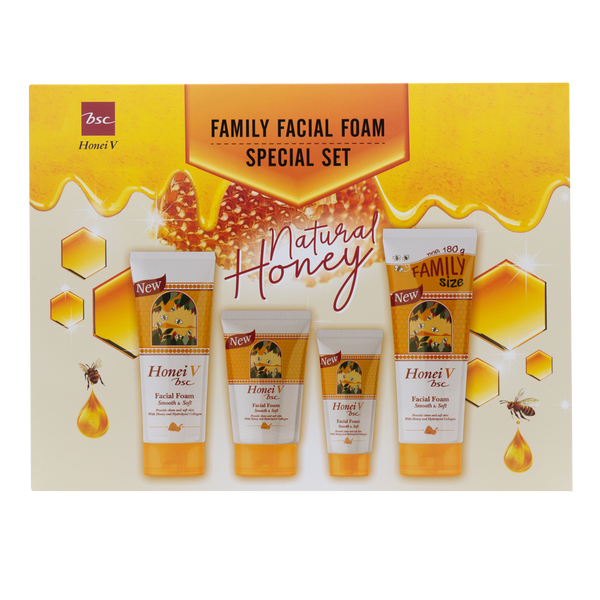 HONEI V BSC FAMILY FACIAL FOAM SPECIAL SET ฮันนี่ วี บีเอสซี แฟมิลี่ เฟเชียล โฟม สเปเชียล 