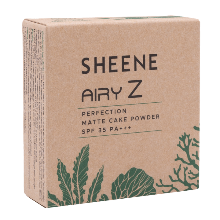 SHEENE  AIRY - Z  PERFECTION MATTE CAKE POWDER SPF 35 PA+++  (ชีนเน่ แอรี่ - ซี เพอร์เฟคชั่น แมท เค้ก พาวเดอร์ เอสพีเอฟ 35 พีเอ+++ ) 