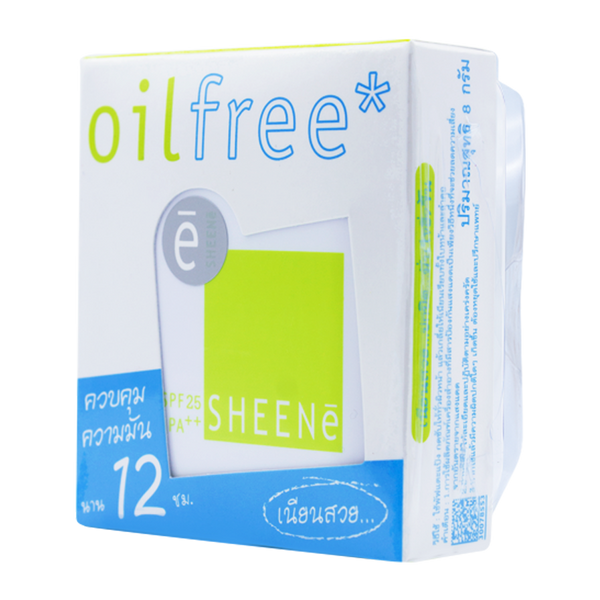 [ ซื้อ 1 แถม 1 ] SHEENE OIL FREE CAKE POWDER SPF 25 PA++ MAGIC 3 SYSTEMS ตลับจริง + รีฟิล แป้งผสมครีมรองพื้นสูตรพิเศษ 