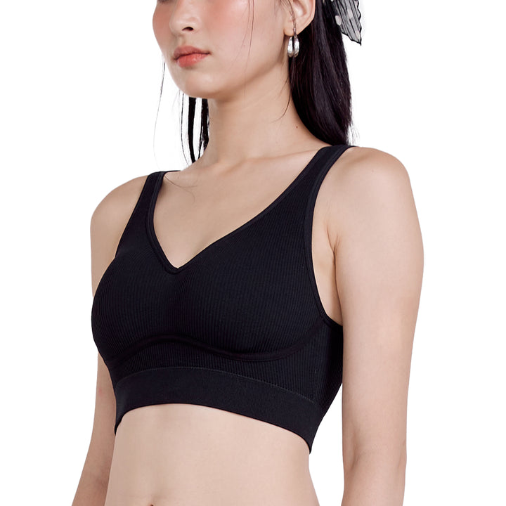 Wacoal Mood Camisole Bra ชุดชั้นในวัยรุ่น บราสวมหัว เสื้อกล้ามตัวสั้น มีบราในตัว รุ่น WH9M36 