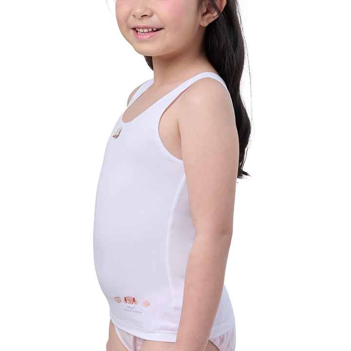 Wacoal Bloom Step 1 ชุดชั้นในสำหรับเด็ก เสื้อทับตัวยาวลาย Plaifah.postcard รุ่น WH6C05 Wacoal