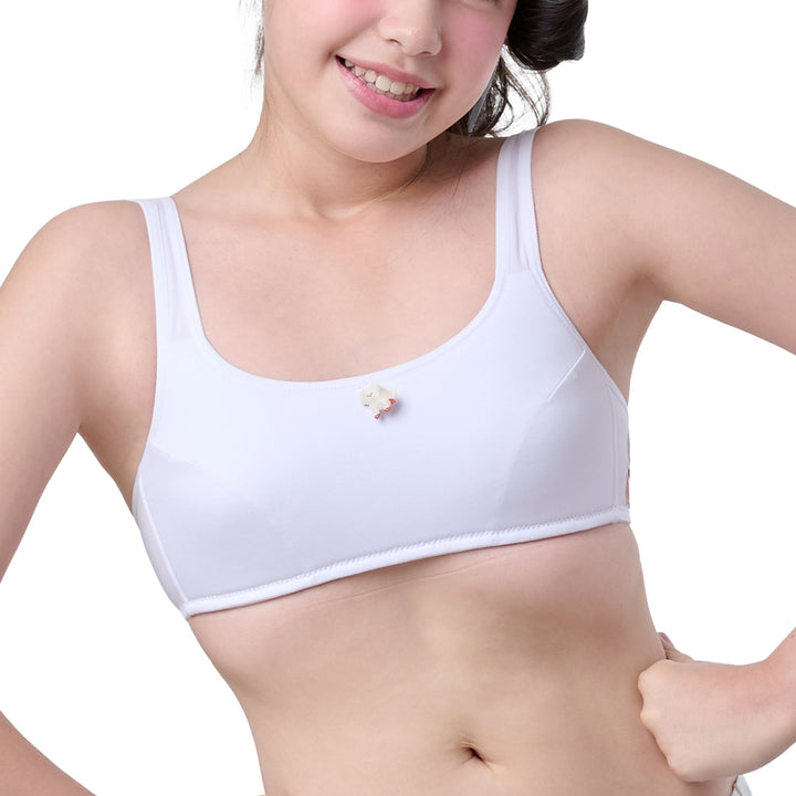 Wacoal Bloom Step 3 ชุดชั้นในสำหรับเด็ก เสื้อในเด็กลาย Plaifah.postcard รุ่น WB1Y13 Wacoal
