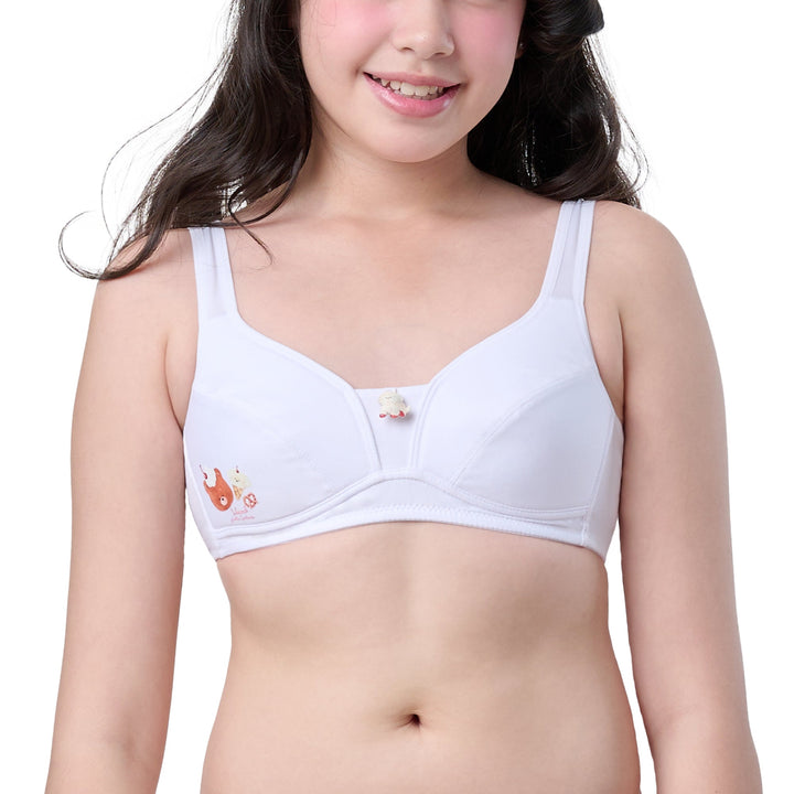 Wacoal Bloom Step 3 ชุดชั้นในสำหรับเด็ก เสื้อในเด็กลาย Plaifah.postcard รุ่น WB1Y12 Wacoal