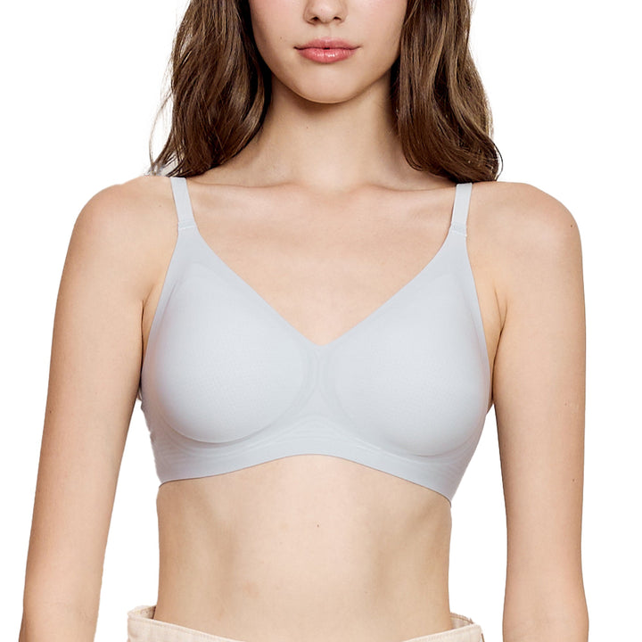 Wacoal ชุดชั้นเนียน บราไร้โครง เย็นสบาย Smart Size Easy Icy เซท 2 ชิ้น รุ่น WB3Y45/WB3245 คละสี Wacoal