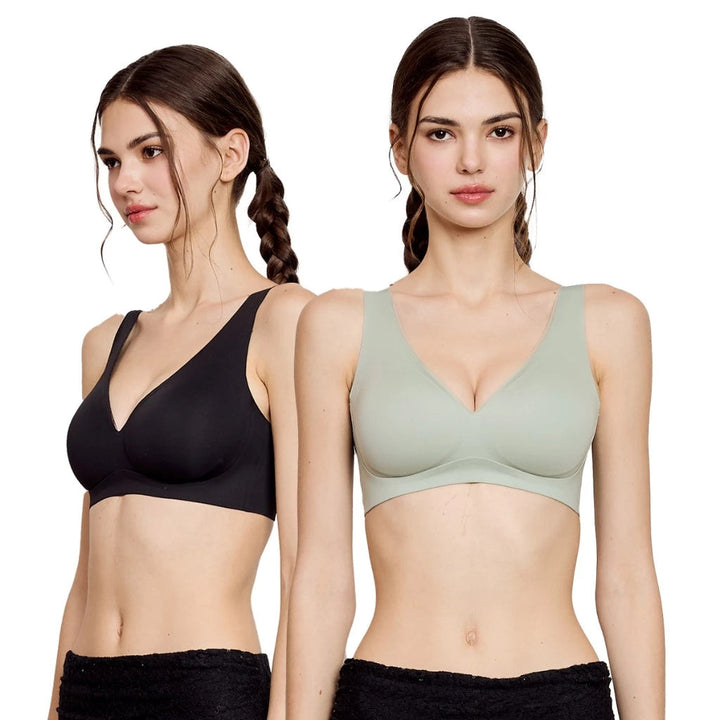 Wacoal ชุดชั้นเนียน บราไร้โครง Smart Size ฟองน้ำบาง เซท 2 ชิ้น รุ่น WB3Y34/WB3234 Wacoal