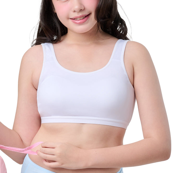 Wacoal Bloom Bra Step 3 ชุดชั้นในเด็ก บราไร้โครง 1 Pack 2 pcs รุ่น WB1P02 Wacoal