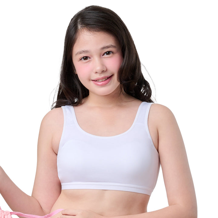 Wacoal Bloom Bra Step 3 ชุดชั้นในเด็ก บราไร้โครง 1 Pack 2 pcs รุ่น WB1P02 Wacoal