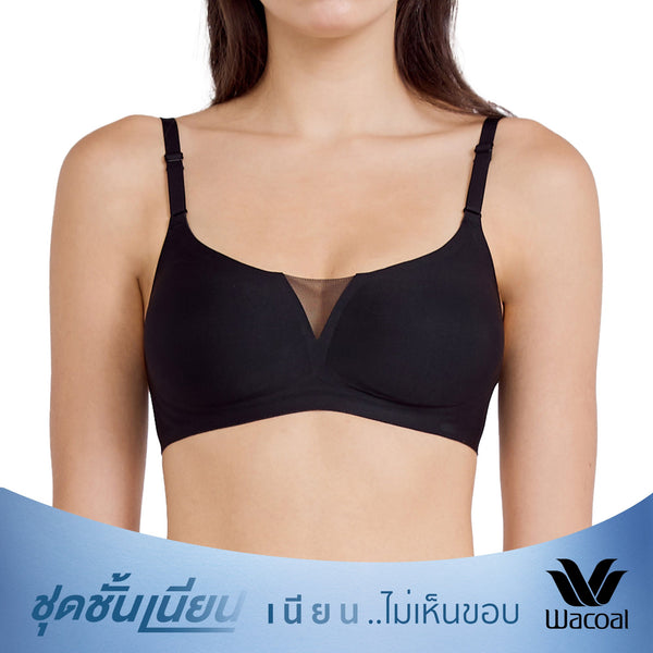 Wacoal ชุดชั้นเนียน บราไร้โครง Smartsize ฟองน้ำบาง รุ่น MM1Y01 Wacoal