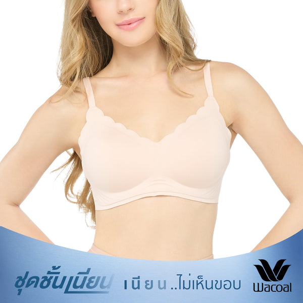 Wacoal ชุดชั้นเนียน บราไร้โครง Smartsize เนียนเรียบ รุ่น WB5X76 Wacoal