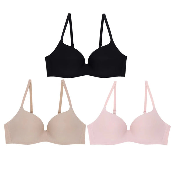 Wacoal Surprise Wireless Push Up Bra บราไร้โครง ดันทรงสวย เซท 3 ชิ้น รุ่น WB9V10 Wacoal