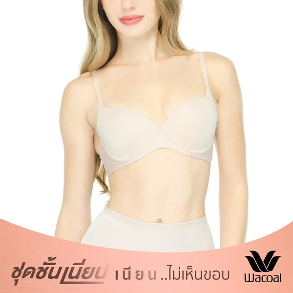 Wacoal Underwire Seamless Bra บรามีโครง ไร้ตะเข็บ เสริมฟองน้ำ รุ่น WB5P32 Wacoal