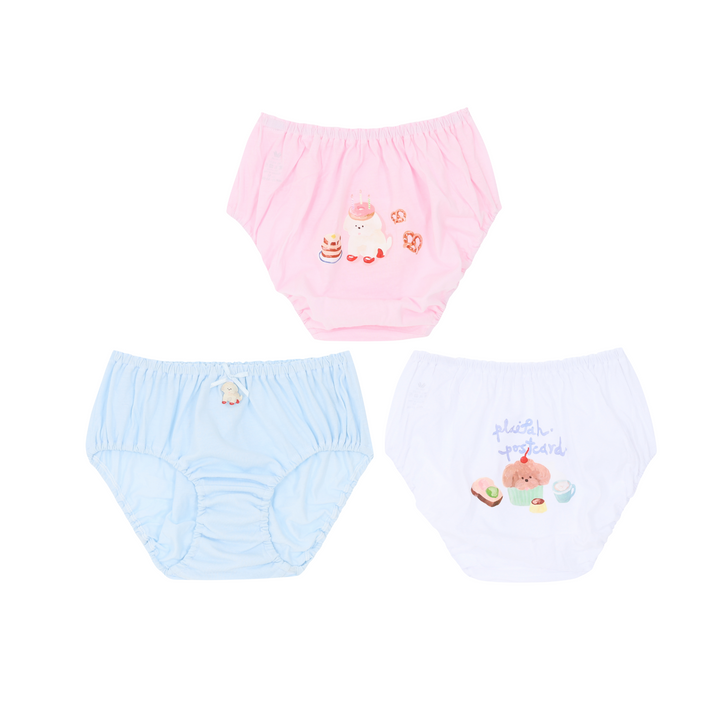 Wacoal Bloom Panty กางเกงในสำหรับเด็ก Pack 3 รุ่น MU6C05 คละสี (PI)