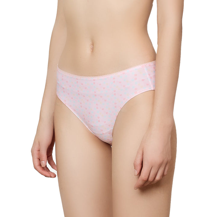 Wacoal Mood Summer Smoothie ชุดชั้นใน บรามีโครง พิมพ์ลาย รุ่น MM1638/MUM638 สีชมพูอ่อน (LP) Wacoal