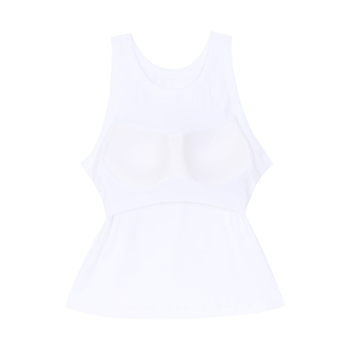 Wacoal Lingerie เสื้อแขนกุดเสริมบรา ผ้าร่อง (Rib) รุ่น WH4A06 Wacoal
