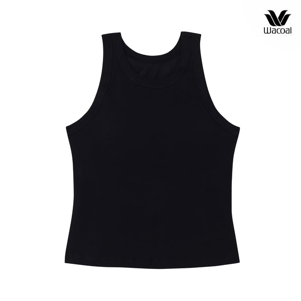 Wacoal Lingerie เสื้อแขนกุดเสริมบรา ผ้าร่อง (Rib) รุ่น WH4A06 Wacoal