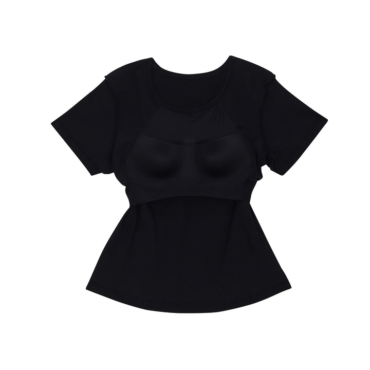 Wacoal Lingerie เสื้อแขนสั้นเสริมบรา รุ่น WH4A07 Wacoal