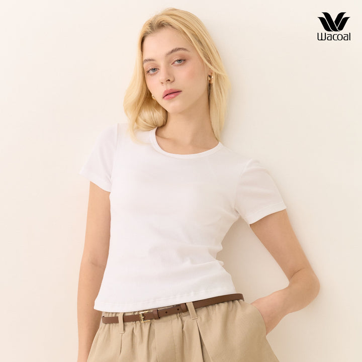 Wacoal เสื้อยืดเสริมบรา Bra Top รุ่น WH4A07 Wacoal