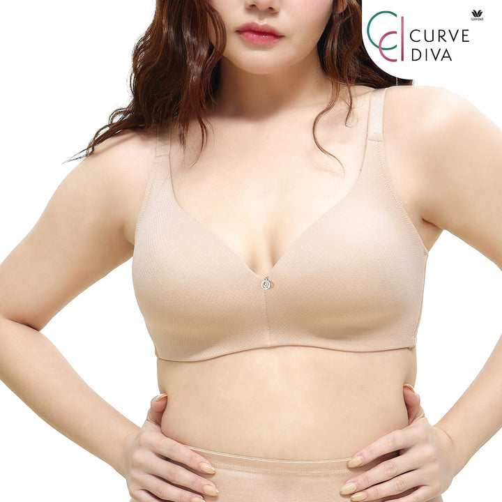 Wacoal Curve Diva บราไร้โครงเก็บกระชับ สาวคัพใหญ่ รุ่น WB7549 Wacoal
