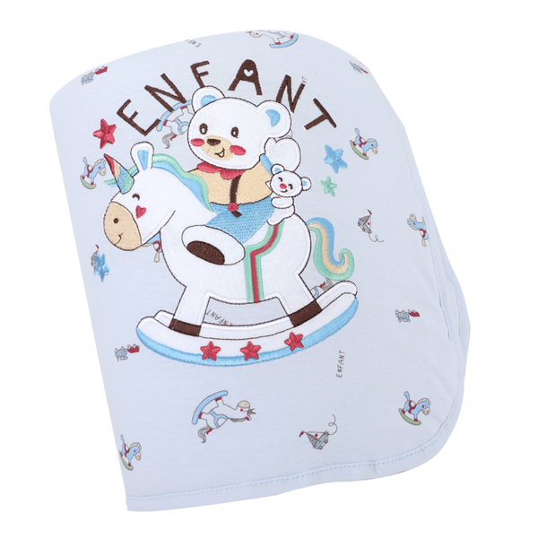 ENFANT (อองฟองต์) ผ้าห่ม ENFANT 30x40 นิ้ว ลายยูนิคอร์น สีฟ้า ENFANT