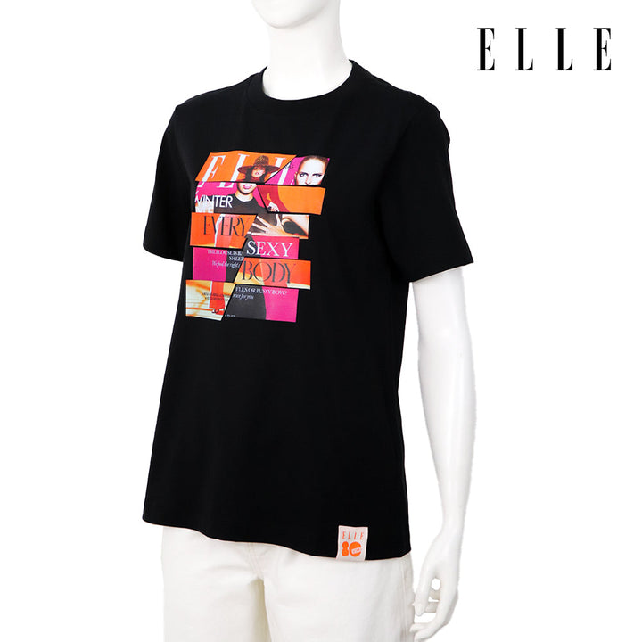 ELLE เสื้อยืด T-SHIRT ผ้า COTTON แขนสั้น ทรง BASIC สกรีนลายกราฟฟิค ELLE LIMITED EDITION COLLECTION ELLE 80 YEARS รุ่น W3K718 Elle