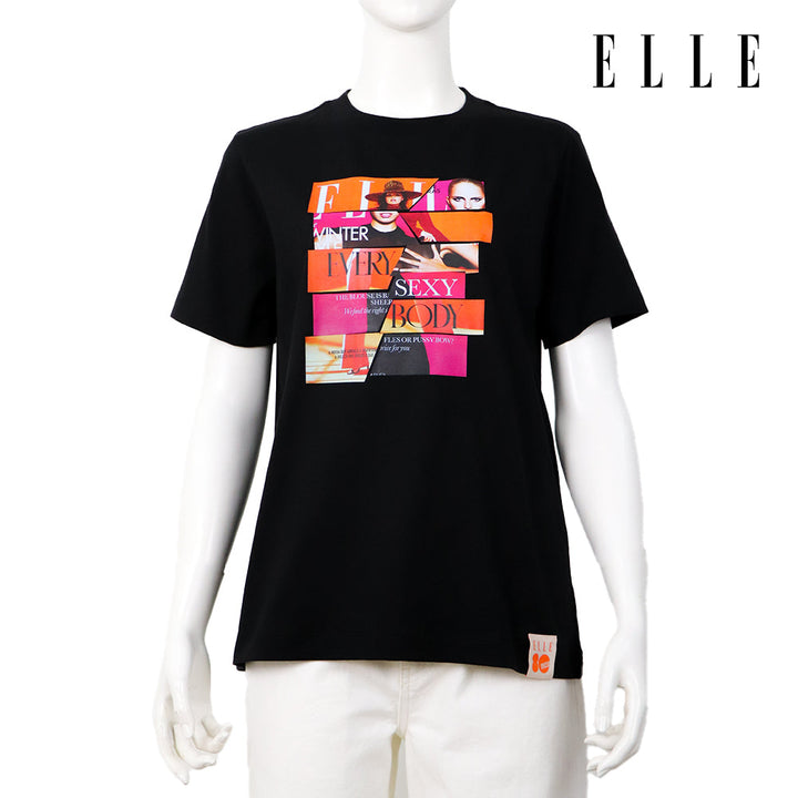ELLE เสื้อยืด T-SHIRT ผ้า COTTON แขนสั้น ทรง BASIC สกรีนลายกราฟฟิค ELLE LIMITED EDITION COLLECTION ELLE 80 YEARS รุ่น W3K718 Elle