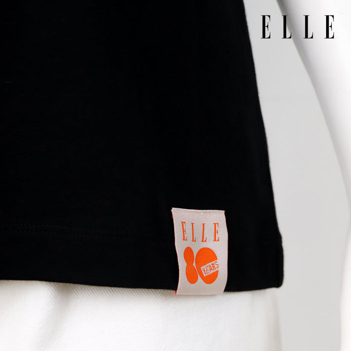 ELLE เสื้อยืด T-SHIRT ผ้า COTTON แขนสั้น ทรง BASIC สกรีนลายกราฟฟิค ELLE LIMITED EDITION COLLECTION ELLE 80 YEARS รุ่น W3K718 Elle
