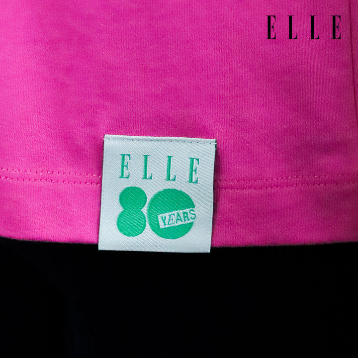 ELLE เสื้อยืด T-SHIRT ผ้า COTTON แขนสั้น ทรง BASIC สกรีนลายกราฟฟิค ELLE LIMITED EDITION COLLECTION ELLE 80 YEARS รุ่น W3K720 ELLE