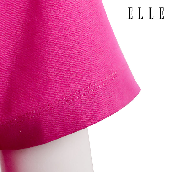 ELLE เสื้อยืด T-SHIRT ผ้า COTTON แขนสั้น ทรง BASIC สกรีนลายกราฟฟิค ELLE LIMITED EDITION COLLECTION ELLE 80 YEARS รุ่น W3K720 ELLE