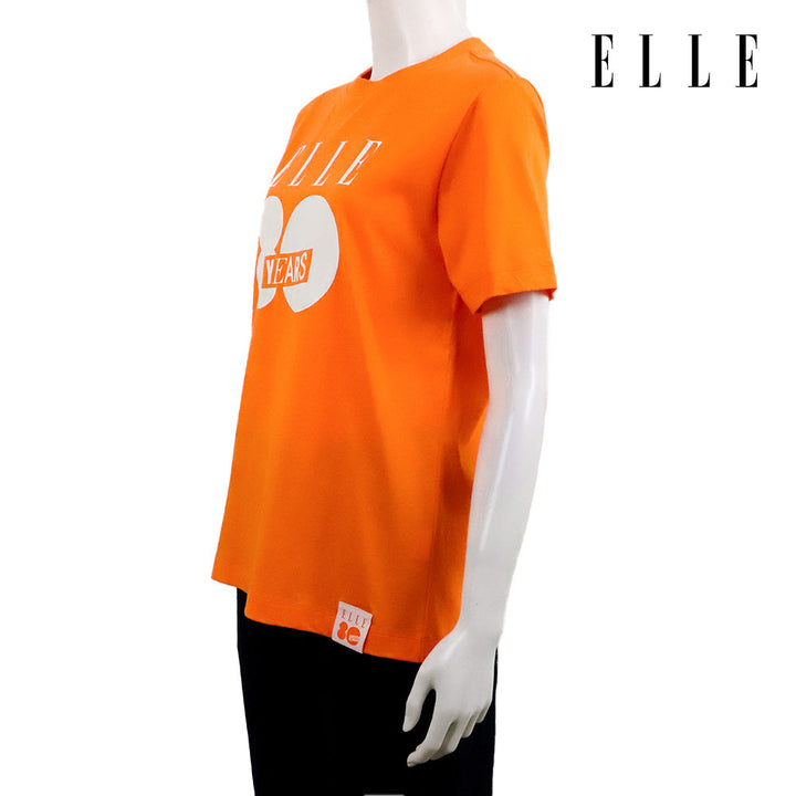 ELLE เสื้อยืด T-SHIRT ผ้า COTTON แขนสั้น ทรง BASIC สกรีนลายกราฟฟิค ELLE LIMITED EDITION COLLECTION ELLE 80 YEARS รุ่น W3K720 ELLE