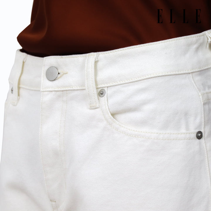 ELLE กางเกงยีนส์ขายาว ผ้า COTTON SPANDEX ทรงขากระบอก รุ่น W3L711 ELLE