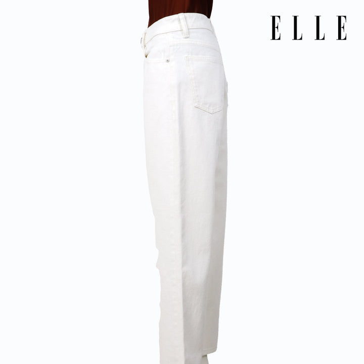ELLE กางเกงยีนส์ขายาว ผ้า COTTON SPANDEX ทรงขากระบอก รุ่น W3L711 ELLE