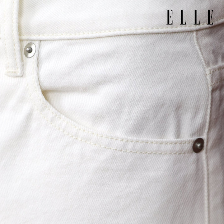 ELLE กางเกงยีนส์ขายาว ผ้า COTTON SPANDEX ทรงขากระบอก รุ่น W3L711 ELLE