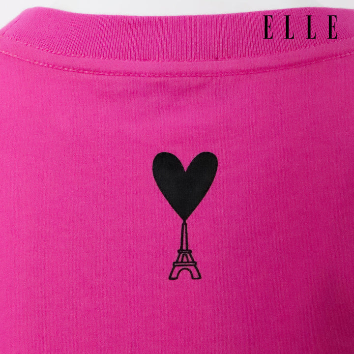 ELLE เสื้อยืด T-SHIRT ผ้า COTTON แขนสั้น ทรง CROP สกรีนลายกราฟฟิค ELLE LIMITED EDITION COLLECTION ELLE 80 YEARS รุ่น W3K723 ELLE