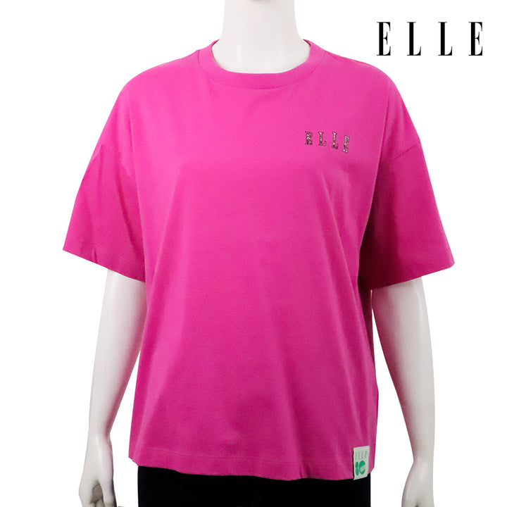 ELLE เสื้อยืด T-SHIRT ผ้า COTTON แขนสั้น ทรง CROP สกรีนลายกราฟฟิค ELLE LIMITED EDITION COLLECTION ELLE 80 YEARS รุ่น W3K723 ELLE
