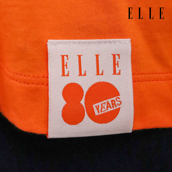 ELLE เสื้อยืด T-SHIRT ผ้า COTTON แขนสั้น ทรง CROP สกรีนลายกราฟฟิค ELLE LIMITED EDITION COLLECTION ELLE 80 YEARS รุ่น W3K723 ELLE
