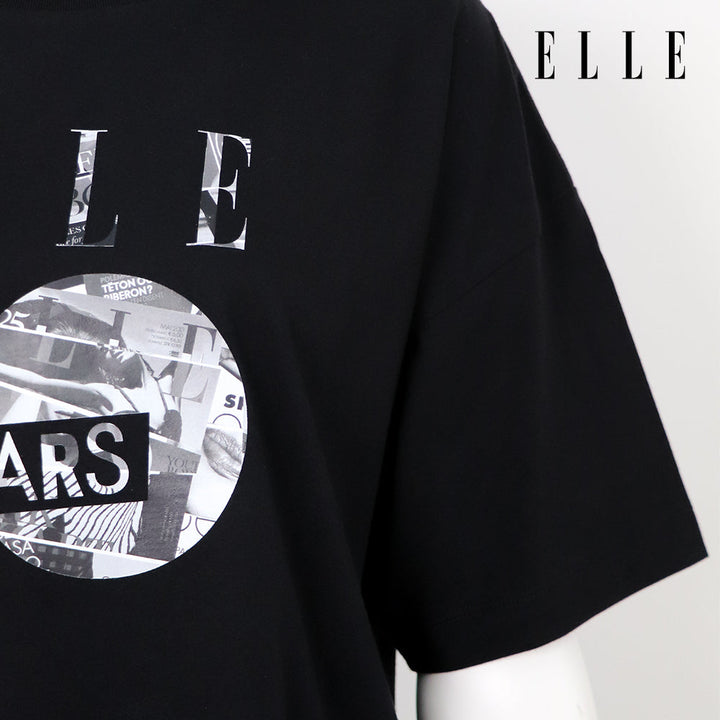 ELLE เสื้อยืด T-SHIRT ผ้า COTTON แขนสั้น ทรง CROP สกรีนลายกราฟฟิค ELLE LIMITED EDITION COLLECTION ELLE 80 YEARS รุ่น W3K719 ELLE