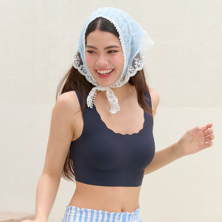Wacoal Cool Innovation บราไร้โครง รูปแบบสวมหัว รุ่น WH9E15 Wacoal