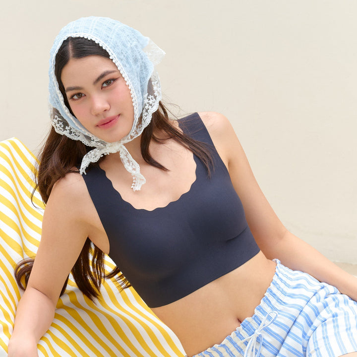 Wacoal Cool Innovation บราไร้โครง รูปแบบสวมหัว รุ่น WH9E15 Wacoal