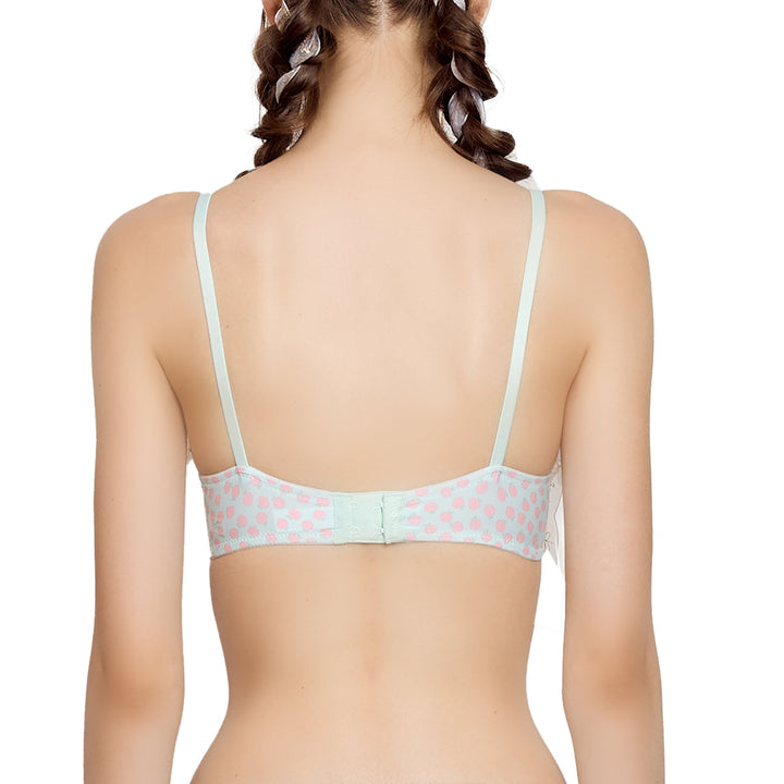Wacoal Mood Summer Smoothie Bra บรามีโครง พิมพ์ลาย รุ่น MM1H47 สีฟ้า (LT) Wacoal
