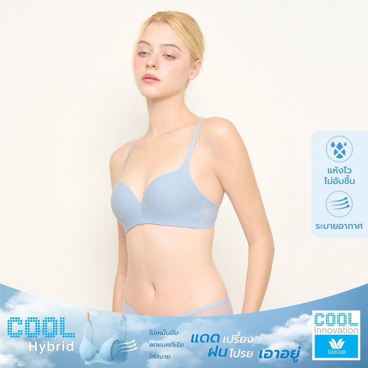 Wacoal Cool Innovation บราไร้โครง ฟองน้ำบาง 10 มิล รุ่น WB5X90 Wacoal