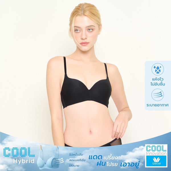 Wacoal Cool Innovation บราไร้โครง ฟองน้ำบาง 10 มิล รุ่น WB5X90 Wacoal