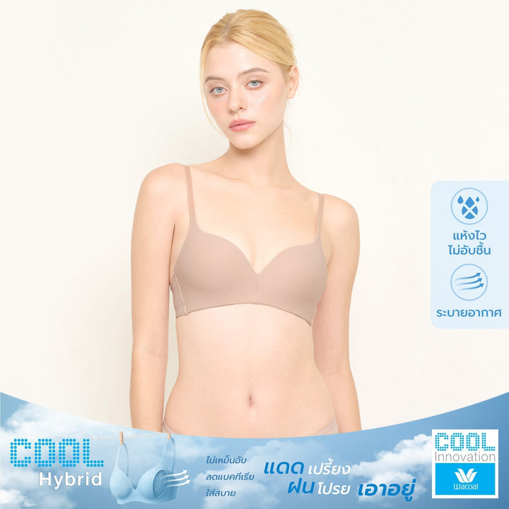 Wacoal Cool Innovation บราไร้โครง ฟองน้ำบาง 10 มิล รุ่น WB5X90 Wacoal