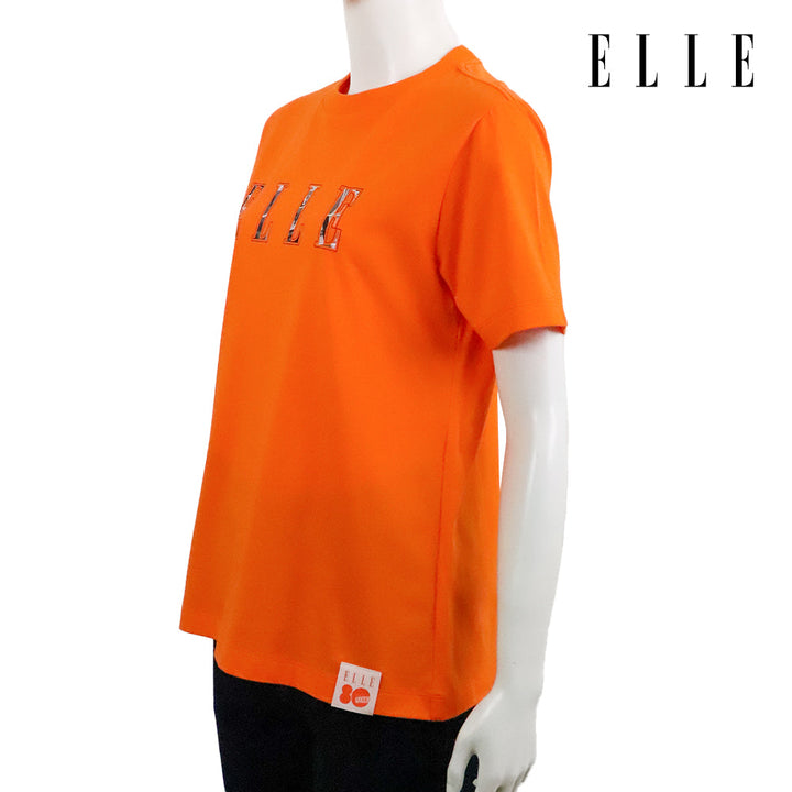 ELLE เสื้อยืด T-SHIRT ผ้า COTTON แขนสั้น ทรง BASIC สกรีนลายกราฟฟิค ELLE LIMITED EDITION COLLECTION ELLE 80 YEARS รุ่น W3K721 ELLE