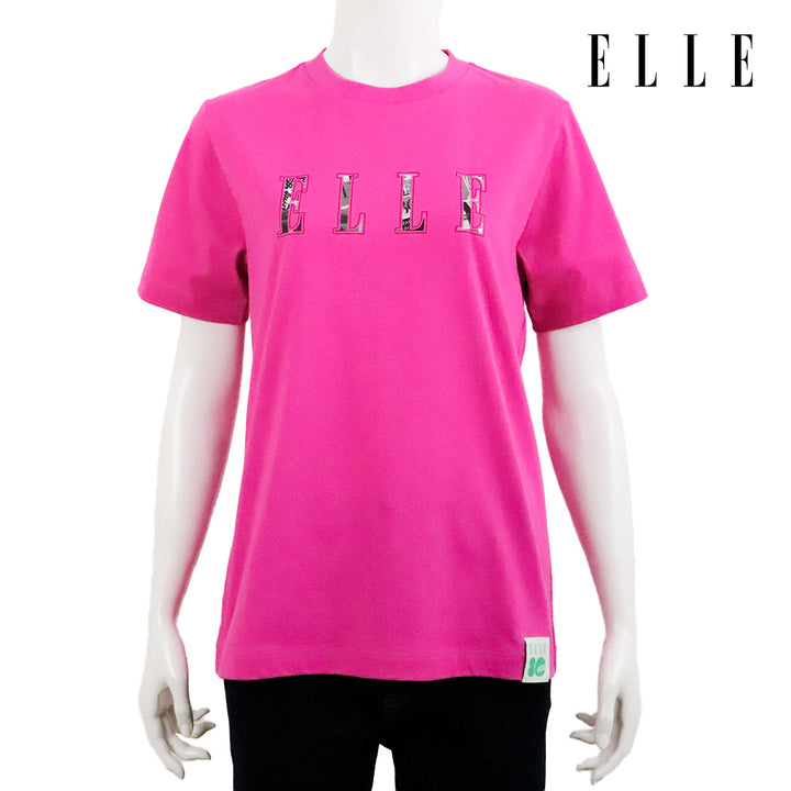 ELLE เสื้อยืด T-SHIRT ผ้า COTTON แขนสั้น ทรง BASIC สกรีนลายกราฟฟิค ELLE LIMITED EDITION COLLECTION ELLE 80 YEARS รุ่น W3K721 ELLE