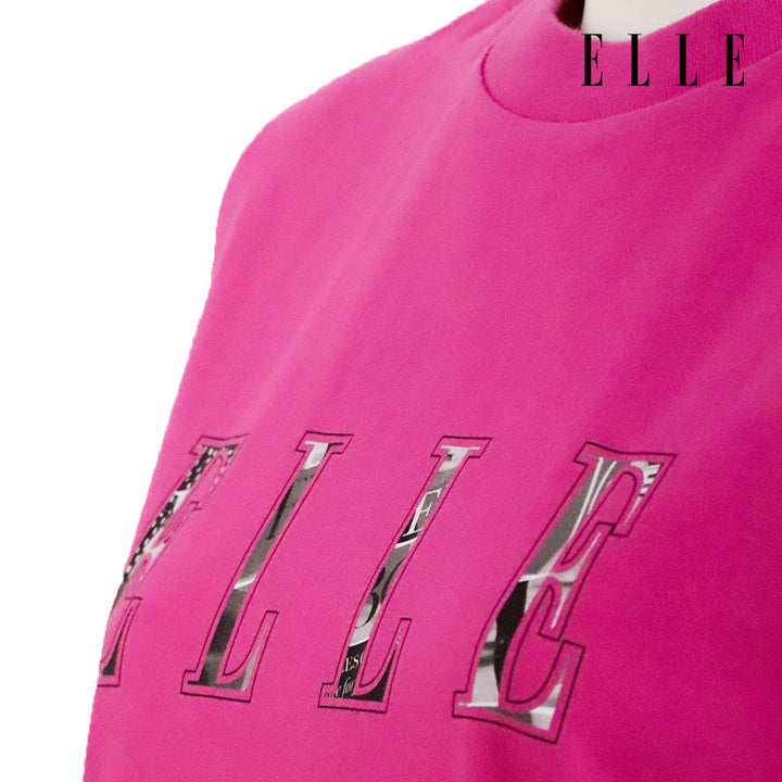 ELLE เสื้อยืด T-SHIRT ผ้า COTTON แขนสั้น ทรง BASIC สกรีนลายกราฟฟิค ELLE LIMITED EDITION COLLECTION ELLE 80 YEARS รุ่น W3K721 ELLE